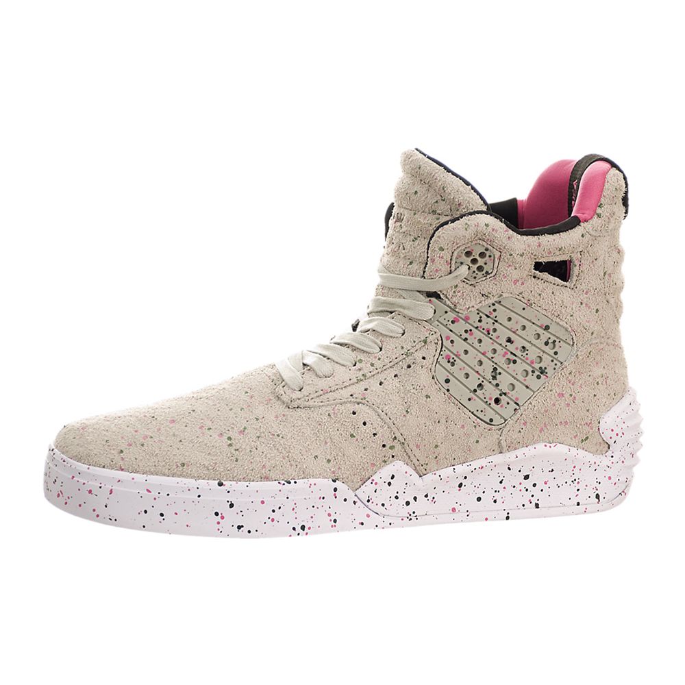 Baskets Montantes Supra SkyTop IV Kaki Grey/Speckle-White Homme | ZDJ-34021607